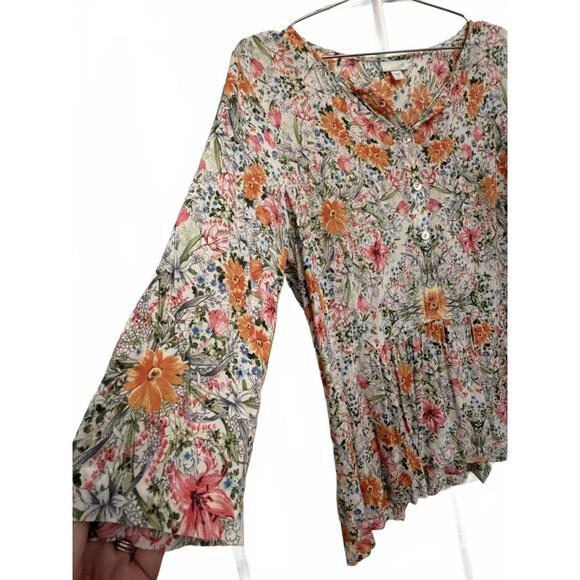 J. Jill floral tunic top size Medium - Picture 6 of 6